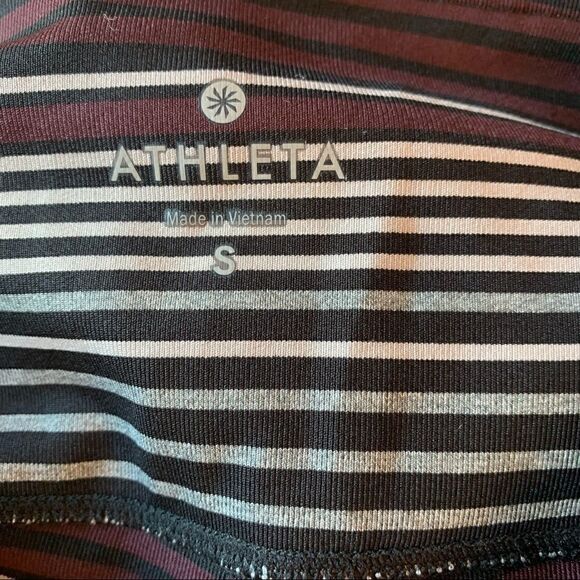ATHLETA Chaturanga Expanse Stripe Colorblock High Rise Tight Yoga Small - Picture 7 of 9
